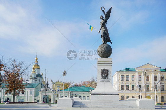 乌克兰哈尔科夫地标雕塑图片