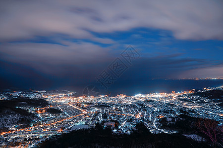 北海道小樽夜景图片