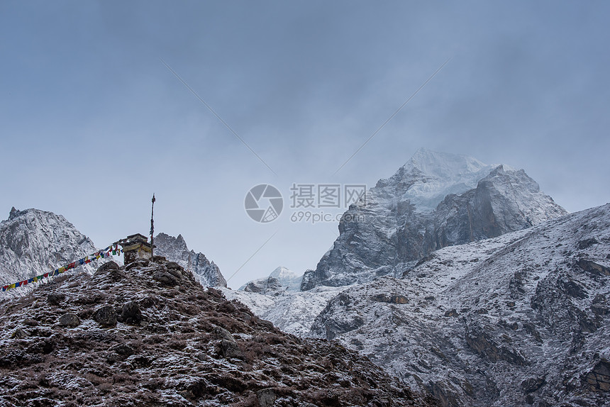 尼泊尔ebc雪山图片