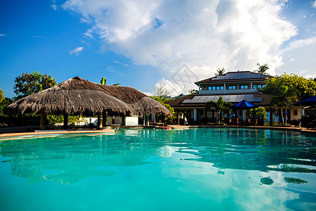 度假酒店泳池图片