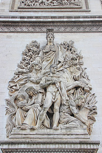 巴黎凯旋门浮雕图片
