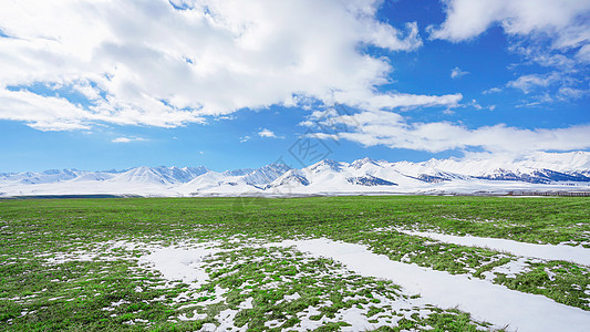 新疆伊犁那拉提空中草原背景图片