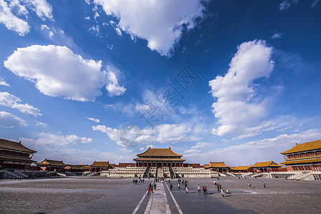 北京 世贸天阶北京故宫风景背景