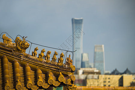 现代中式建筑北京故宫的古与今背景