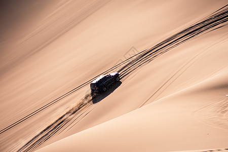 运动光影沙漠风光汽车运动冲沙背景