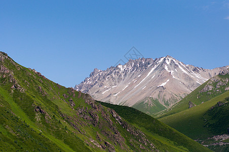 新疆天山山脉山峰山峦风景图片