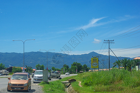 马来西亚沙巴州乡村街头风景图片