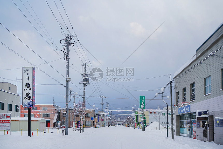 北海道富良野街道街景图片