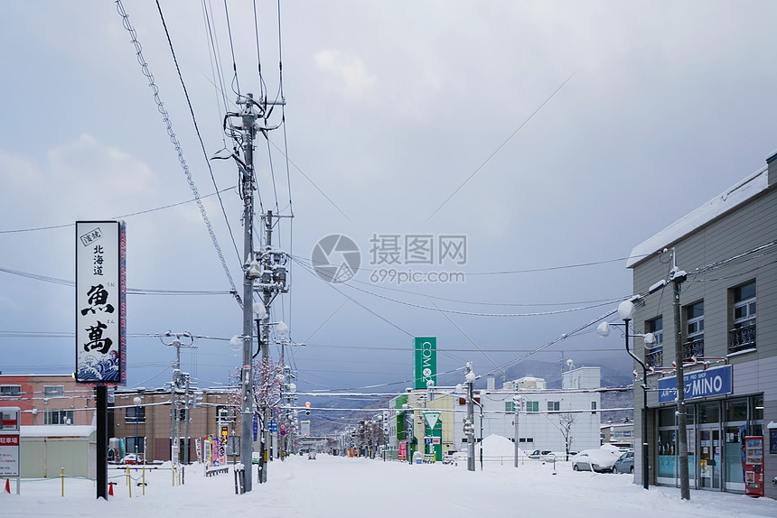 北海道富良野街道街景图片