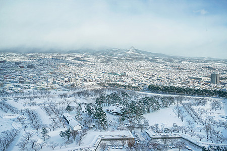 北海道五棱郭景区背景