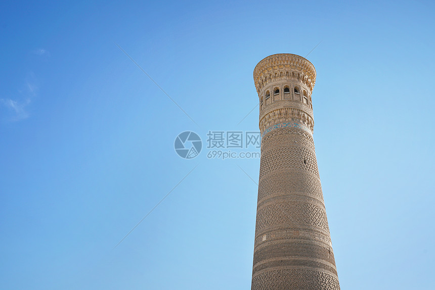 乌兹别克斯坦卡兰清真寺宣礼塔图片