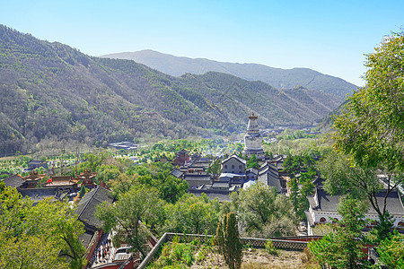 五台山塔院寺背景图片