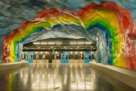 斯德哥尔摩城市地铁艺术空间图片