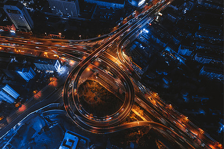 城市夜晚道路合肥金寨路高架背景