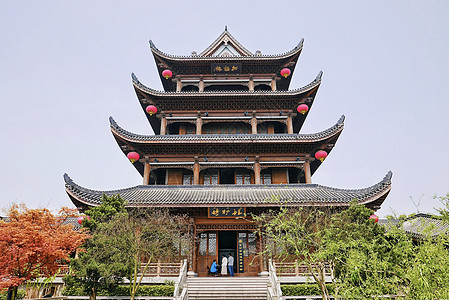 潇湘八景之一的拱极楼古建筑图片