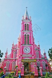 越南粉教堂主楼全景图片