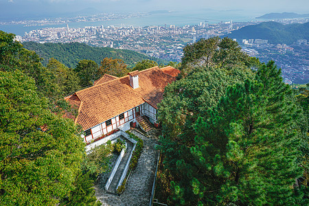 马来西亚槟城山山顶别墅高清图片