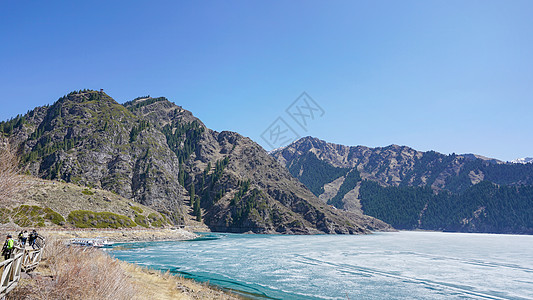 天山天池风景区新疆天山天池景区背景