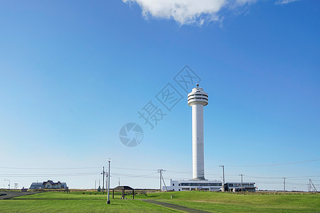 日本北海道最东端灯塔图片