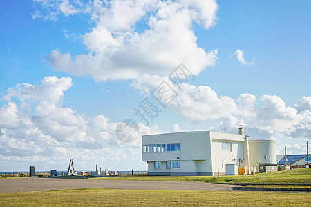 日本本州岛日本最东端纳沙布岬博物馆背景