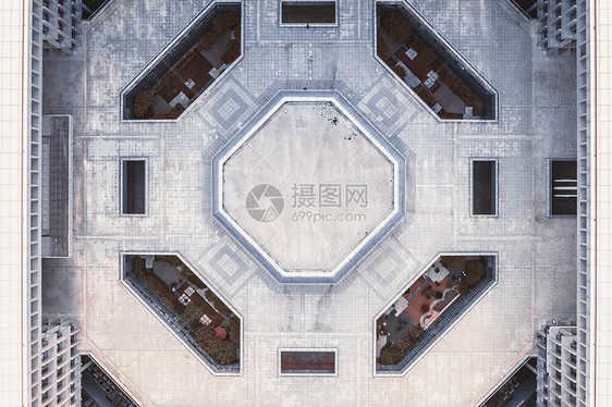 俯拍建筑图片