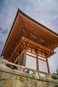 经典建筑日本京都清水寺春季背景