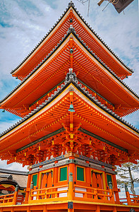 日本京都清水寺春季图片