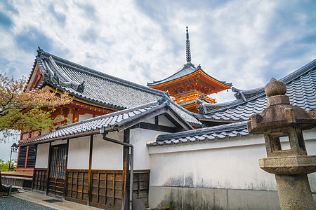 日本本州岛日本京都清水寺春季背景