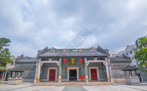 南宁城隍庙背景图片