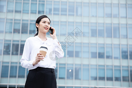 女人打电话商务女性打电话背景