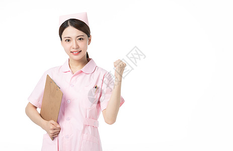 粉色护士女性护士形象背景