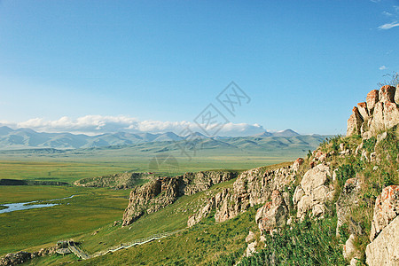 金银滩大草原新疆巴音布鲁克大草原背景