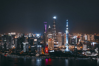 上海陆家嘴夜景图片