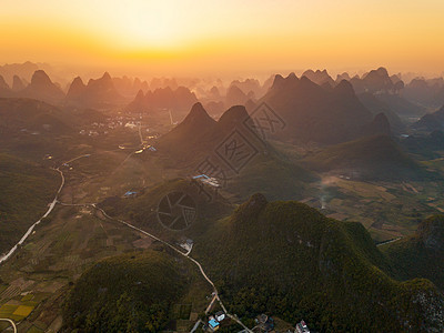 桂林山水美如画背景图片