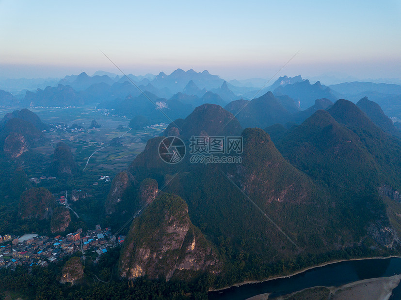 桂林山水美如画图片