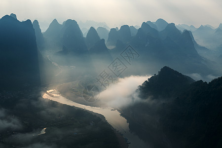 桂林山水风光背景图片