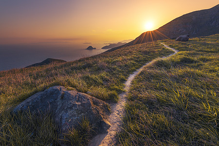 石头小路福建霞浦俞山岛背景