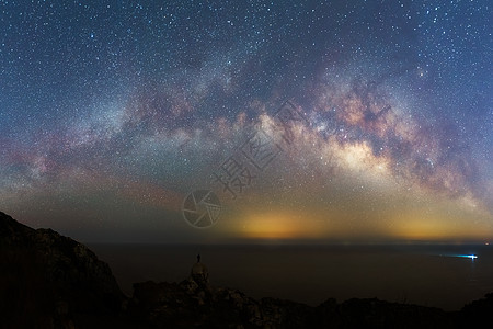 星辰大海夜晚高清图片素材