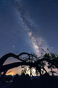 星空大海海岛星空背景