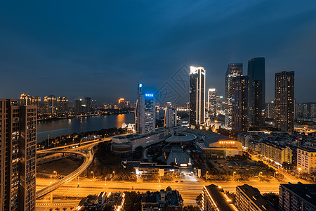 夜景建筑群图片