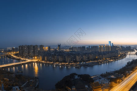 夜景建筑福州建筑群背景