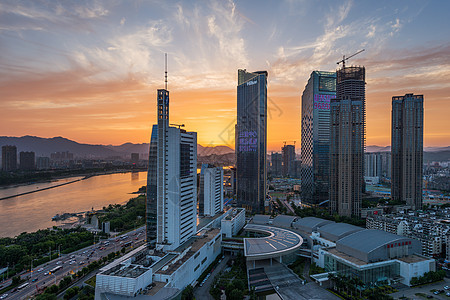 夜景繁华建筑群图片