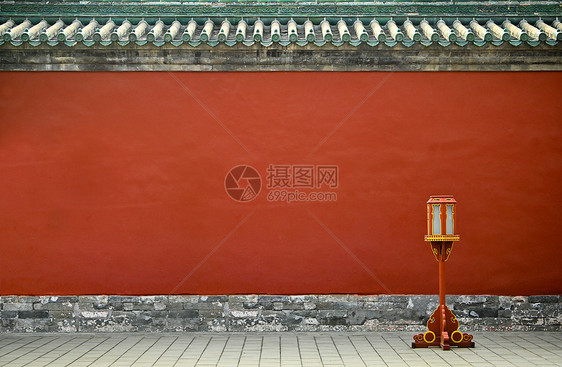 天坛祈年殿外后院红墙图片
