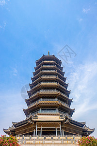 南宁五象塔复古建筑高清图片