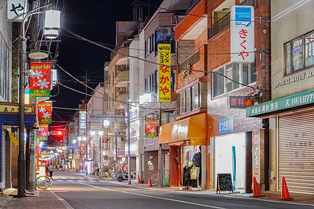 日本东京板桥街景夜景图片