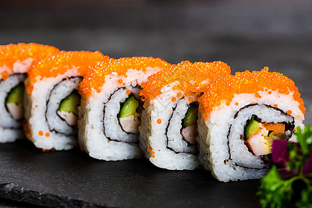 精致日式寿司寿司背景