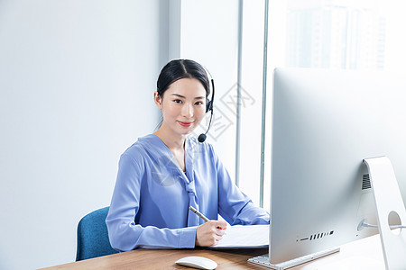 商务女性客服人物高清图片素材