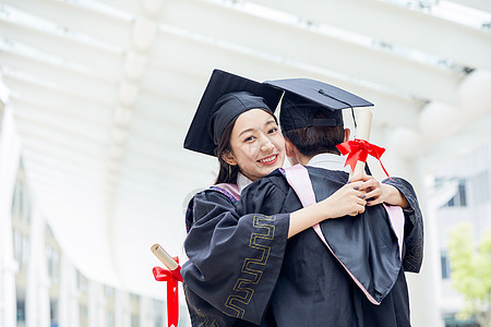 情侣大学毕业照背景图片