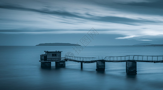 海岸风光海景栈道高清图片