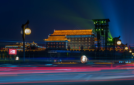 西安南门夜景图片